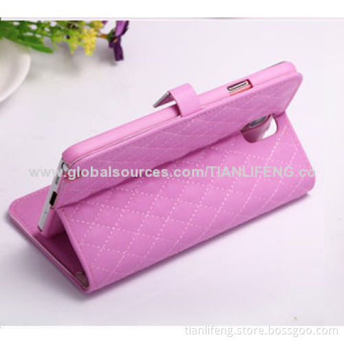 Leather mobile phone for Samsung note 3, fine quilted